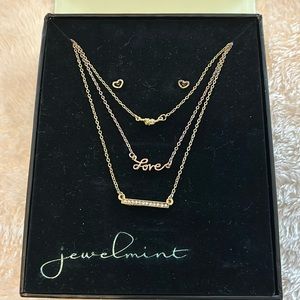 JEWELMINT Here to Eternity necklace and earrings set.